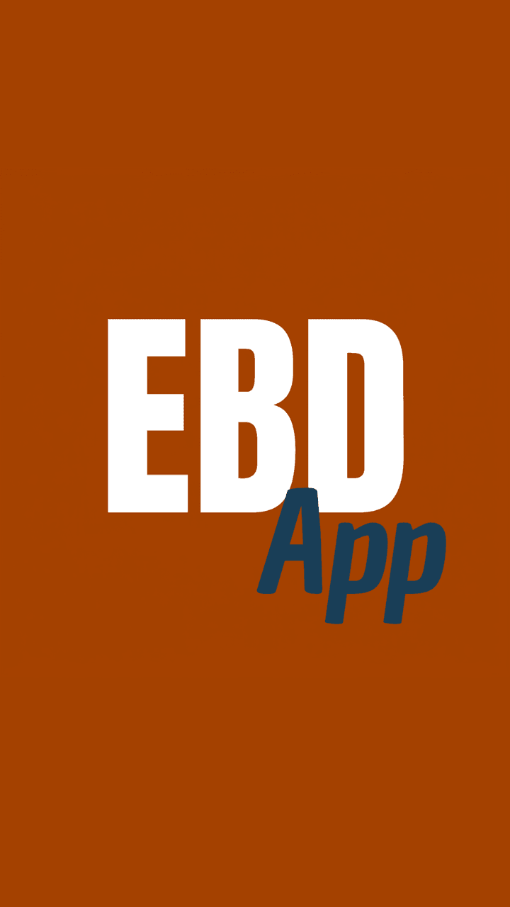 Tela inicial do EBD App